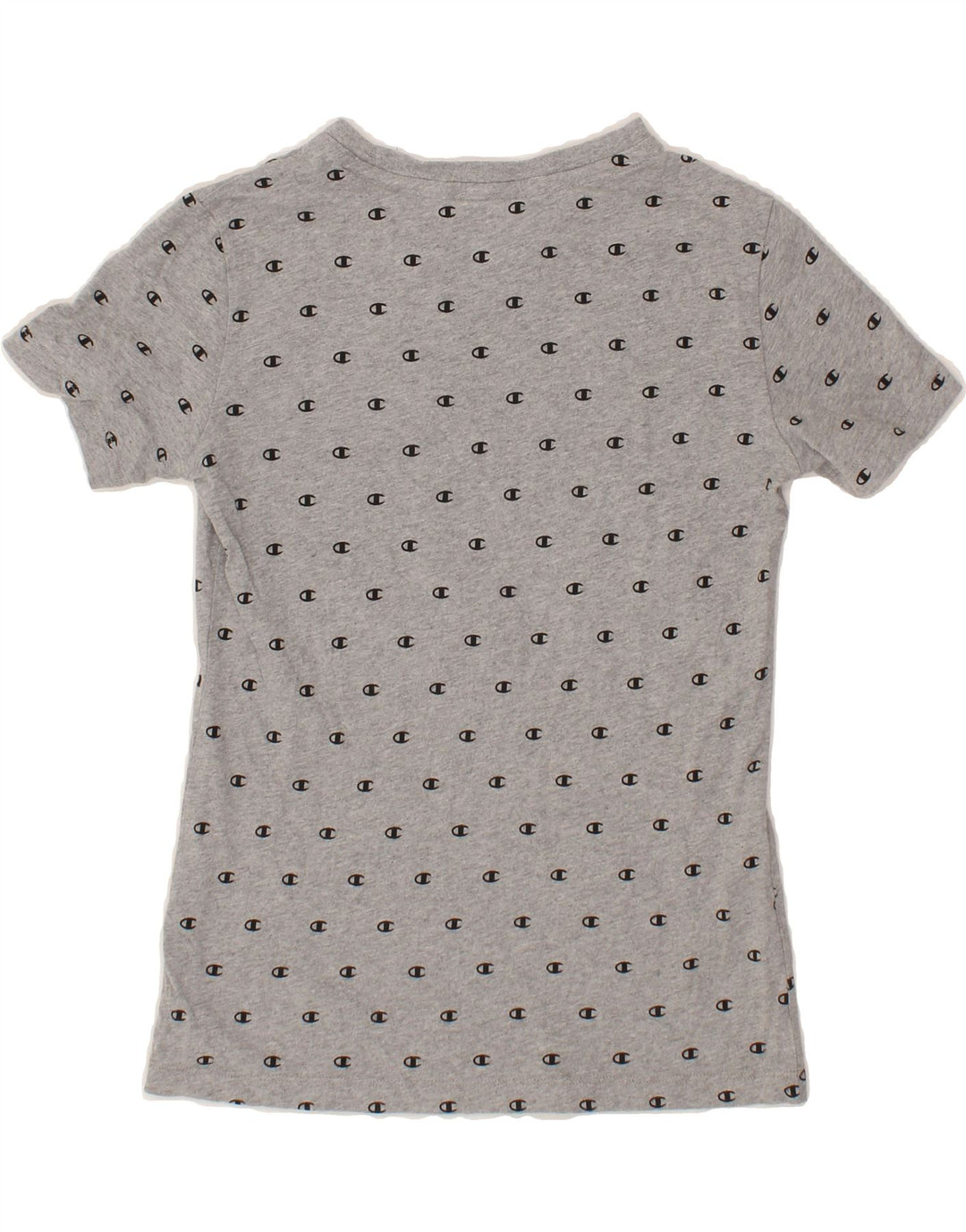 CHAMPION Womens Graphic T-Shirt Top UK 12 Medium Grey Cotton Vintage Champion and Second-Hand Champion from Messina Hembry 