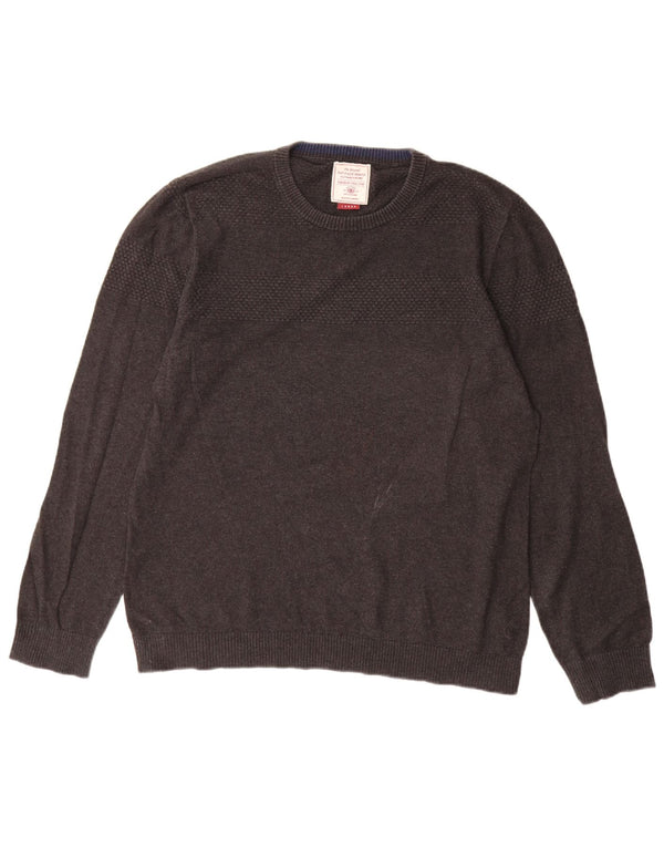 Fat Face Mens Crew Neck Jumper Sweater Large Grey Cotton