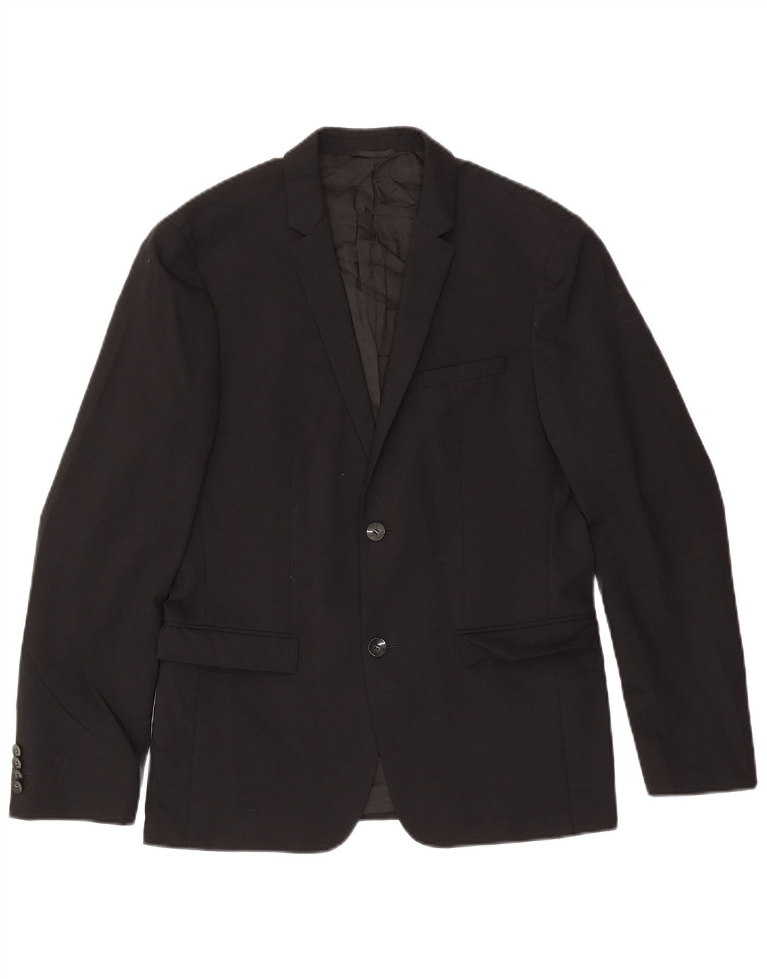 CALVIN KLEIN Mens 2 Button Blazer Jacket IT 48 Medium Black Wool