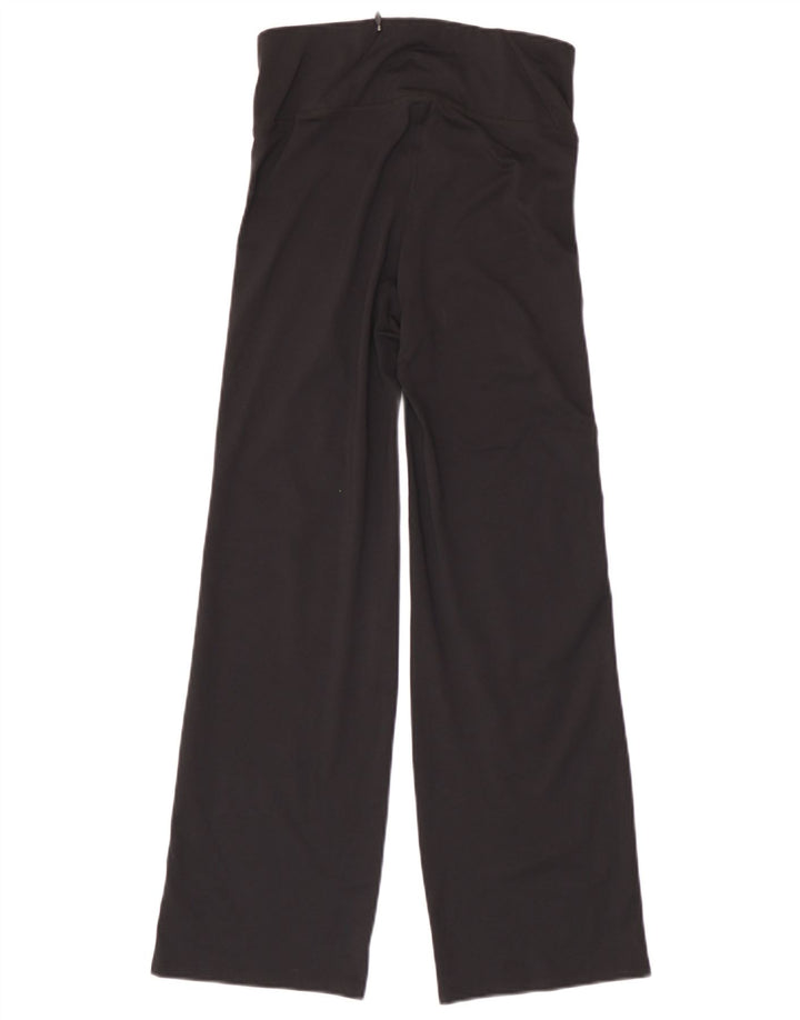 Marks & Spencer Womens Wide Leg Tracksuit Trousers UK 8 Small Black