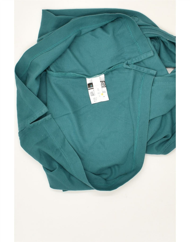 SERGIO TACCHINI Womens Sleeveless Polo Shirt UK 10 Small Blue Cotton | Vintage Sergio Tacchini | Thrift | Second-Hand Sergio Tacchini | Used Clothing | Messina Hembry 