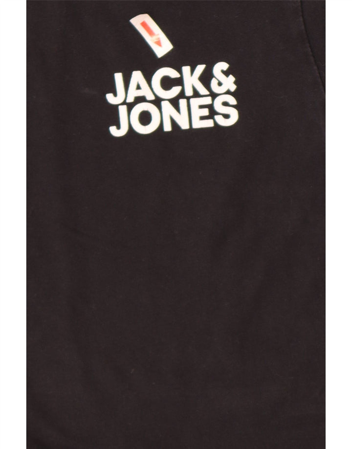Jack & Jones Womens T-Shirt Top UK 12 Medium Black Cotton