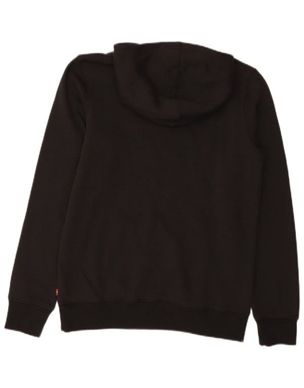 Levi's Boys Graphic Hoodie Jumper 15-16 Years Black Cotton
