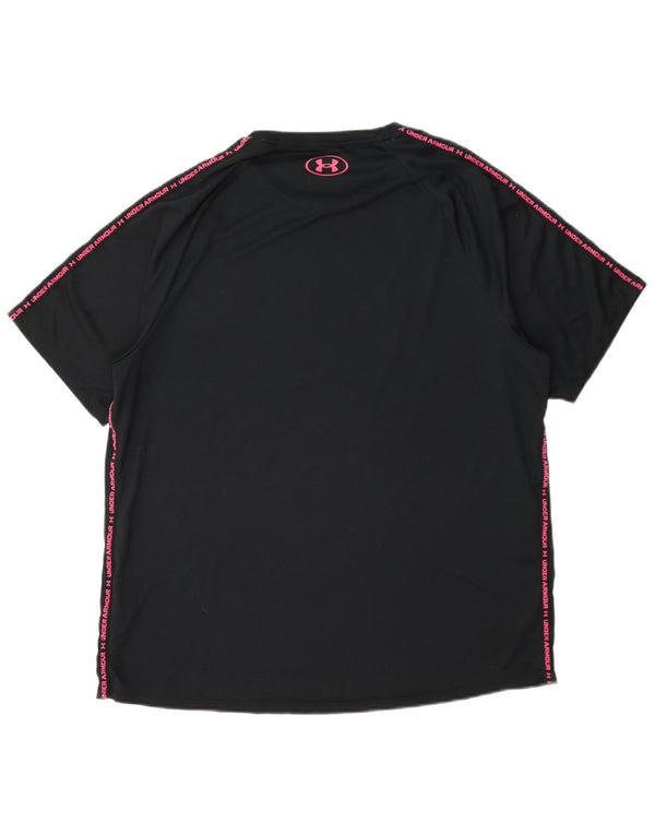 Under Armour Mens Graphic T-Shirt Top Large Black Polyester
