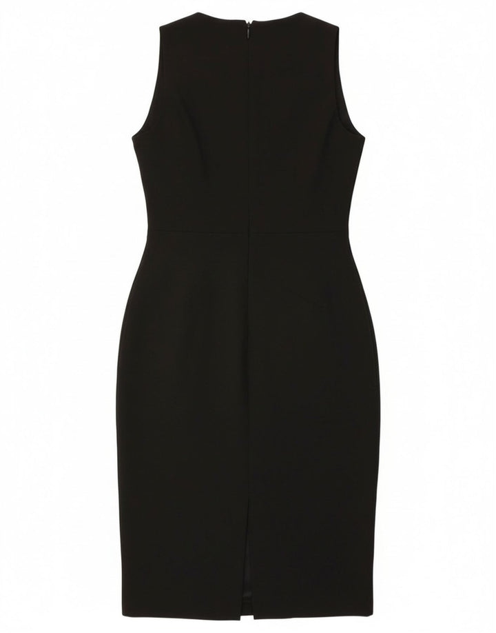 Zara Womens Sleeveless Bodycon Dress UK 12 Medium Black Polyester