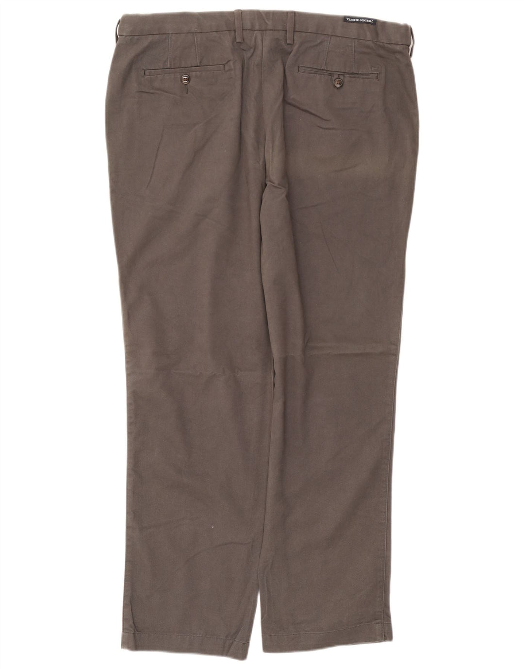 Marks & Spencer Mens Blue Harbour Straight Chino Trousers W40 L31 Grey