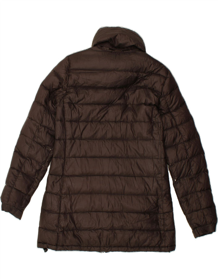 VINTAGE Womens Padded Coat UK 14 Large Brown Polyester Vintage Vintage and Second-Hand Vintage from Messina Hembry 
