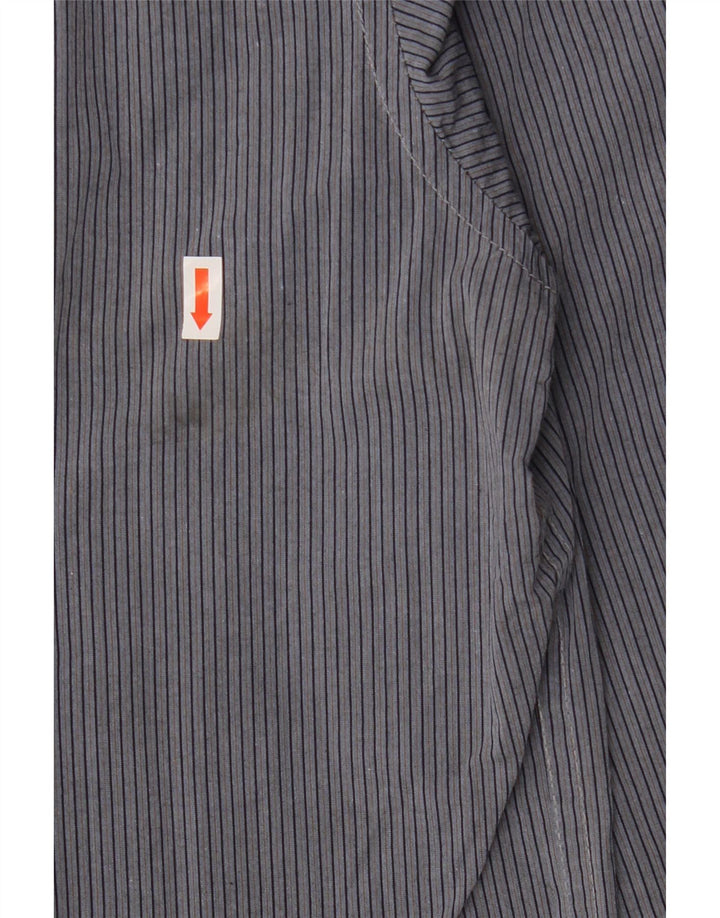 SCOTCH & SODA Mens Shirt Medium Blue Pinstripe
