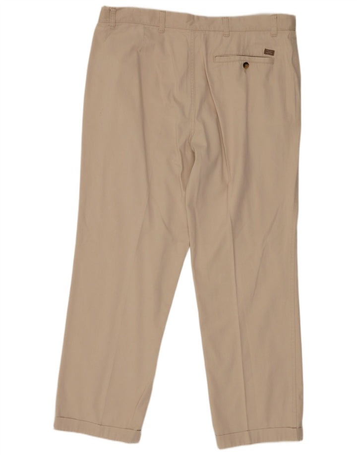 Marks & Spencer Mens Pegged Regular Chino Trousers W38 L31 Beige Cotton