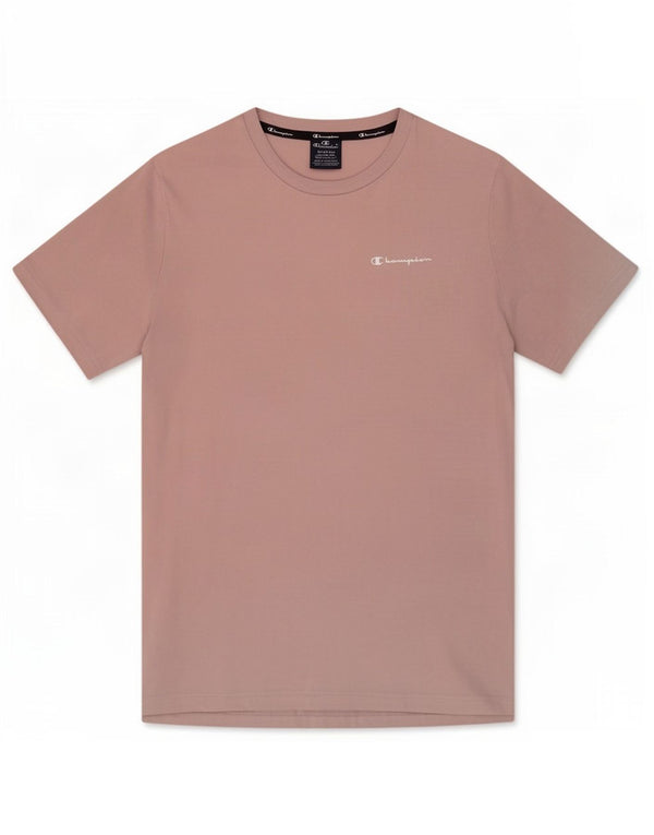 Champion Mens T-Shirt Top Medium Pink Cotton