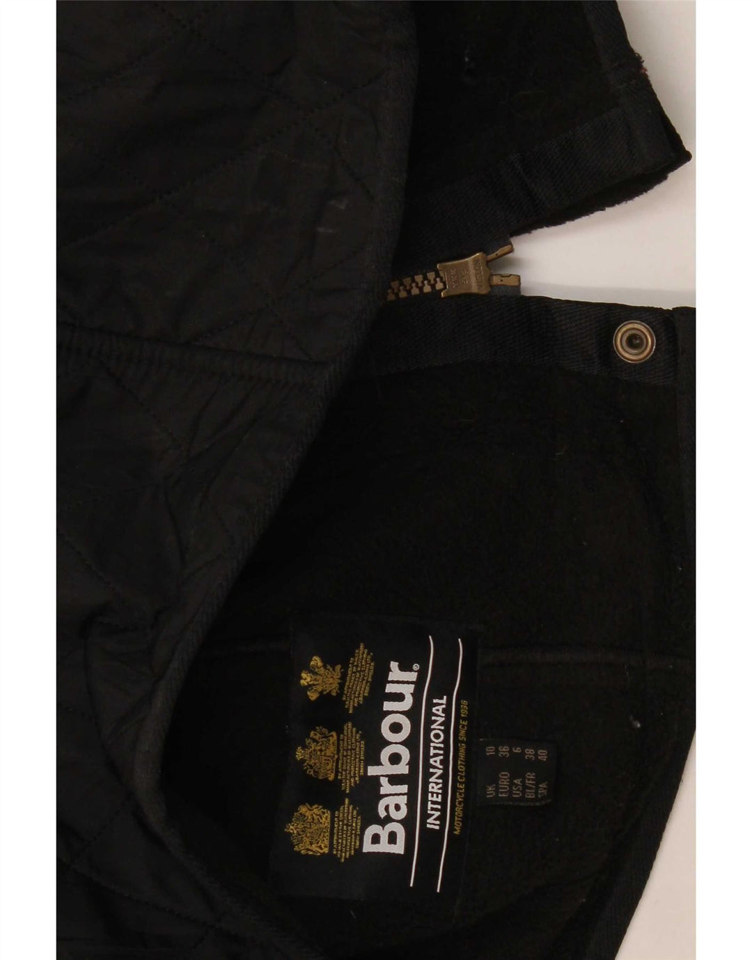 Barbour Womens Oversized Quilted Gilet UK 10 Small Black Polyester