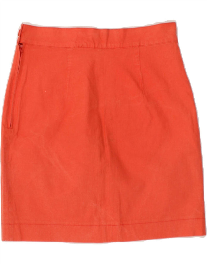 BEST COMPANY Womens Pencil Skirt W30 Medium Orange Cotton Vintage Best Company and Second-Hand Best Company from Messina Hembry 