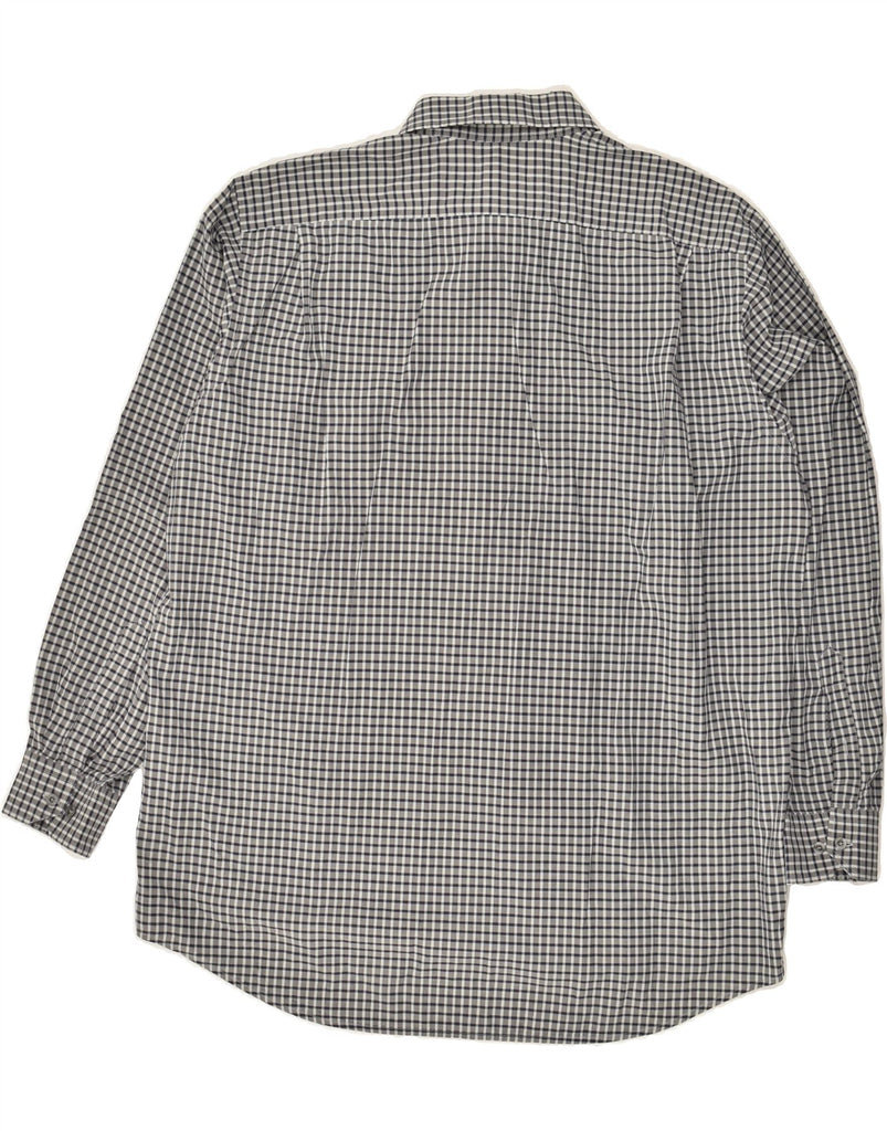 LACOSTE Mens Shirt Size 41 Large Grey Check Cotton Vintage Lacoste and Second-Hand Lacoste from Messina Hembry 