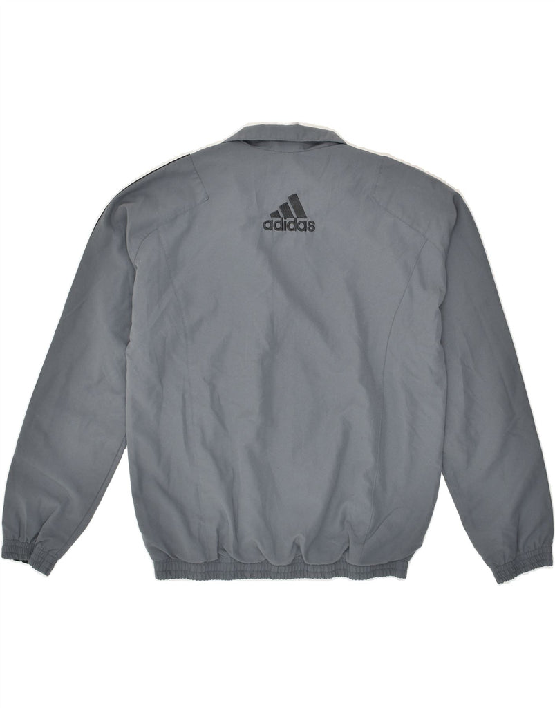 ADIDAS Boys Graphic Tracksuit Top Jacket 13-14 Years Grey Polyester | Vintage Adidas | Thrift | Second-Hand Adidas | Used Clothing | Messina Hembry 