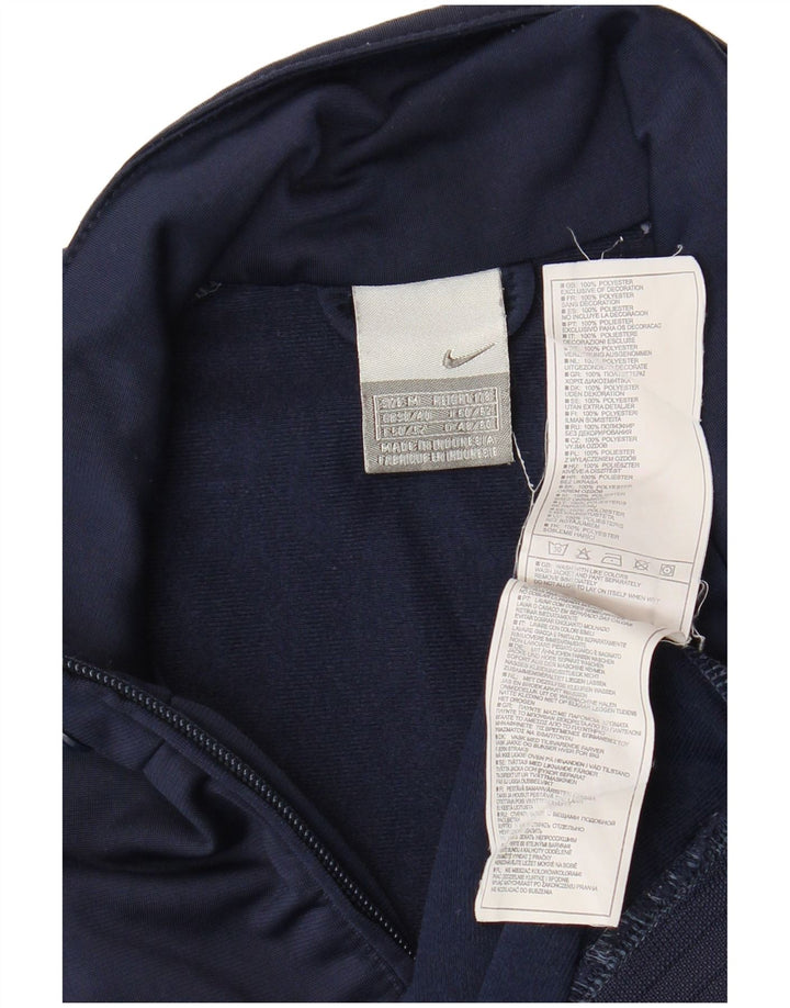 Nike Mens Tracksuit Top Jacket Medium Navy Blue Polyester