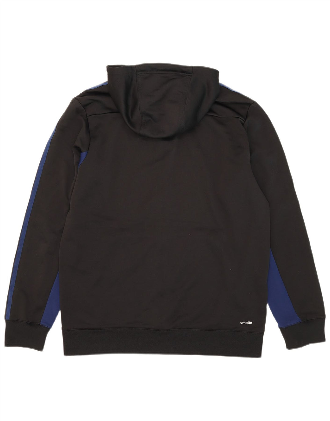 Adidas Mens Climalite Zip Hoodie Sweater Medium Black Colourblock Polyester