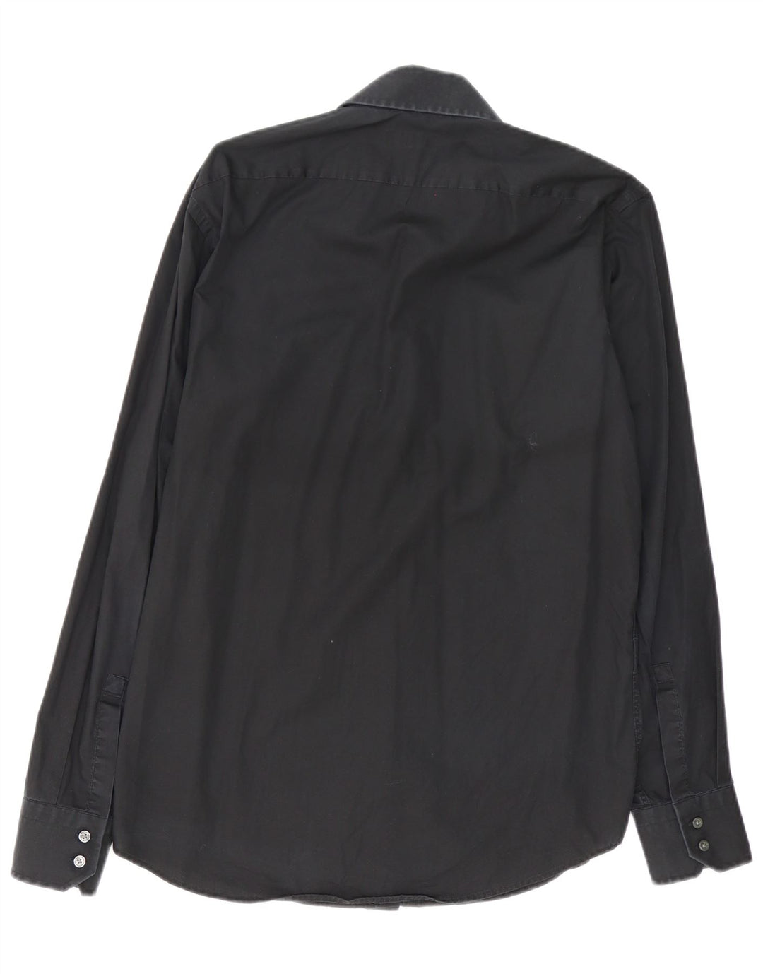 Hugo Boss Mens Regular Fit Shirt Size 39 15 1/2 Medium Black