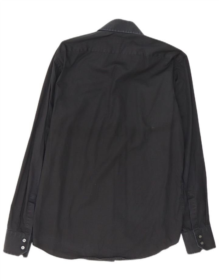Hugo Boss Mens Regular Fit Shirt Size 39 15 1/2 Medium Black