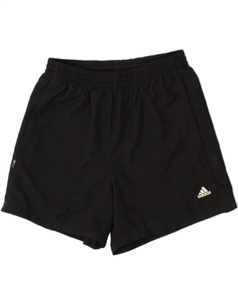 ADIDAS Mens Sport Shorts Medium Black Polyester | Vintage Adidas | Thrift | Second-Hand Adidas | Used Clothing | Messina Hembry 