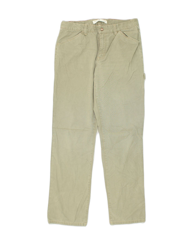 TOMMY HILFIGER Womens Slim Casual Trousers US 8 Medium W30 L31 Khaki | Vintage Tommy Hilfiger | Thrift | Second-Hand Tommy Hilfiger | Used Clothing | Messina Hembry 