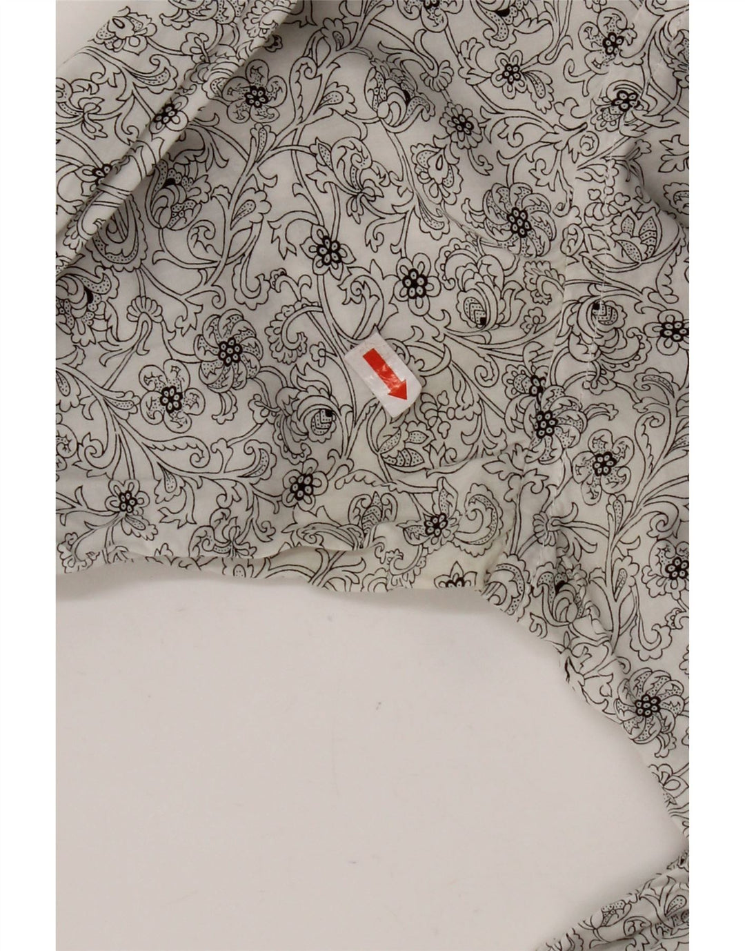 TED BAKER Mens Shirt Size 3 Medium White Floral Cotton