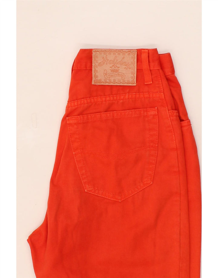 HOLIDAY Womens Tapered Jeans IT 42 Medium W28 L28  Red Cotton Vintage Holiday and Second-Hand Holiday from Messina Hembry 