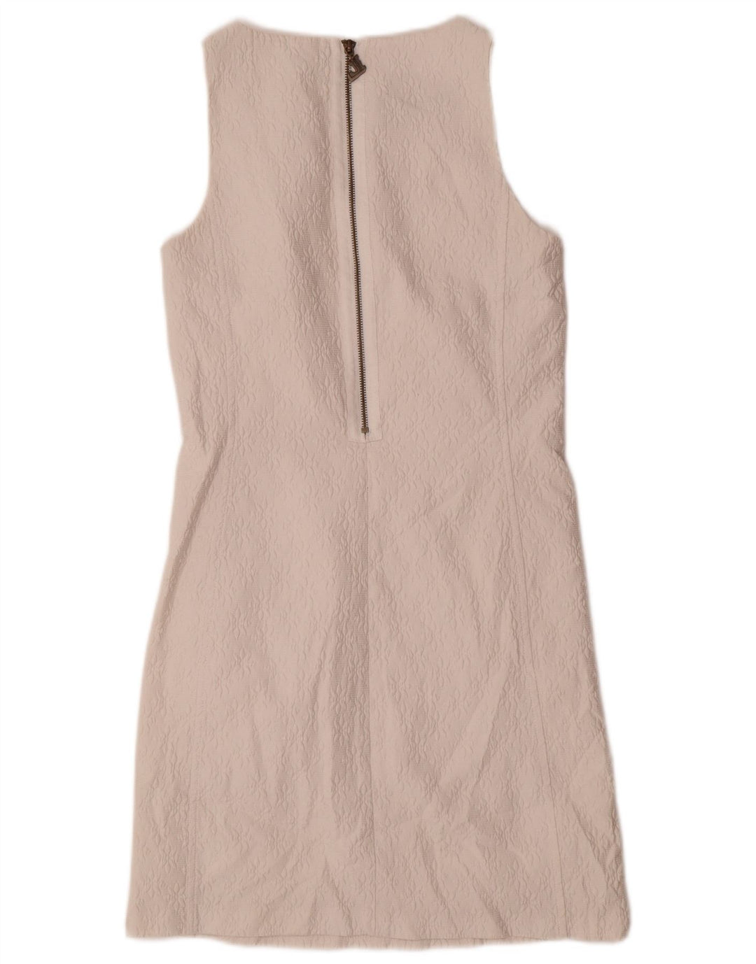 DESIGUAL Womens Sleeveless Sheath Dress EU 38 Medium White Geometric
