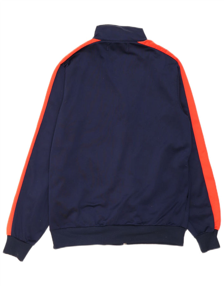 Kappa Mens Tracksuit Top Jacket Small Navy Blue Colourblock Polyester