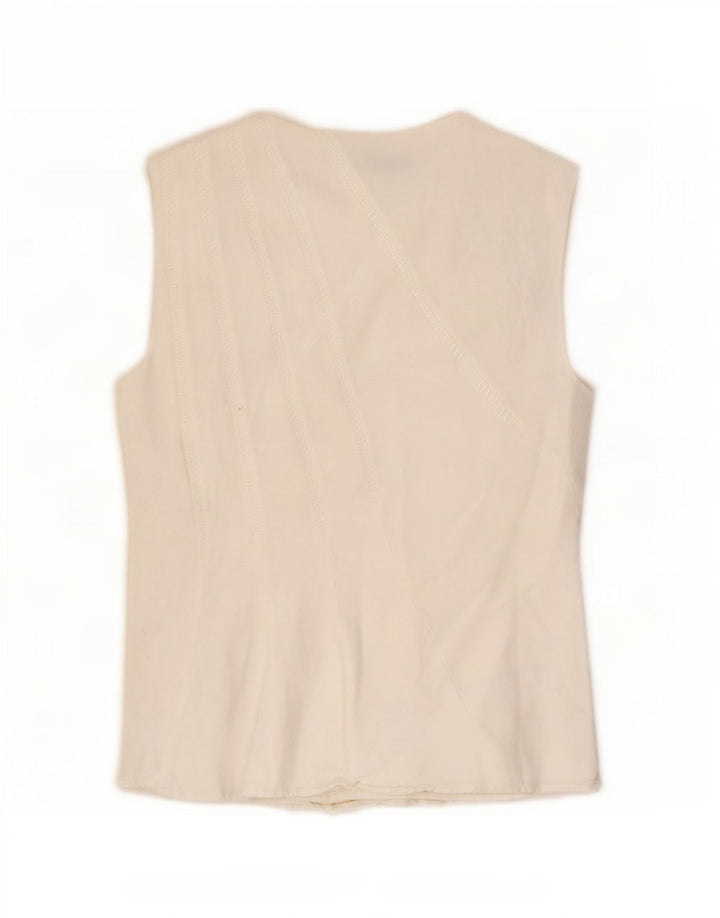 French Connection Womens Sleeveless Blouse Top UK 12 Medium White Viscose