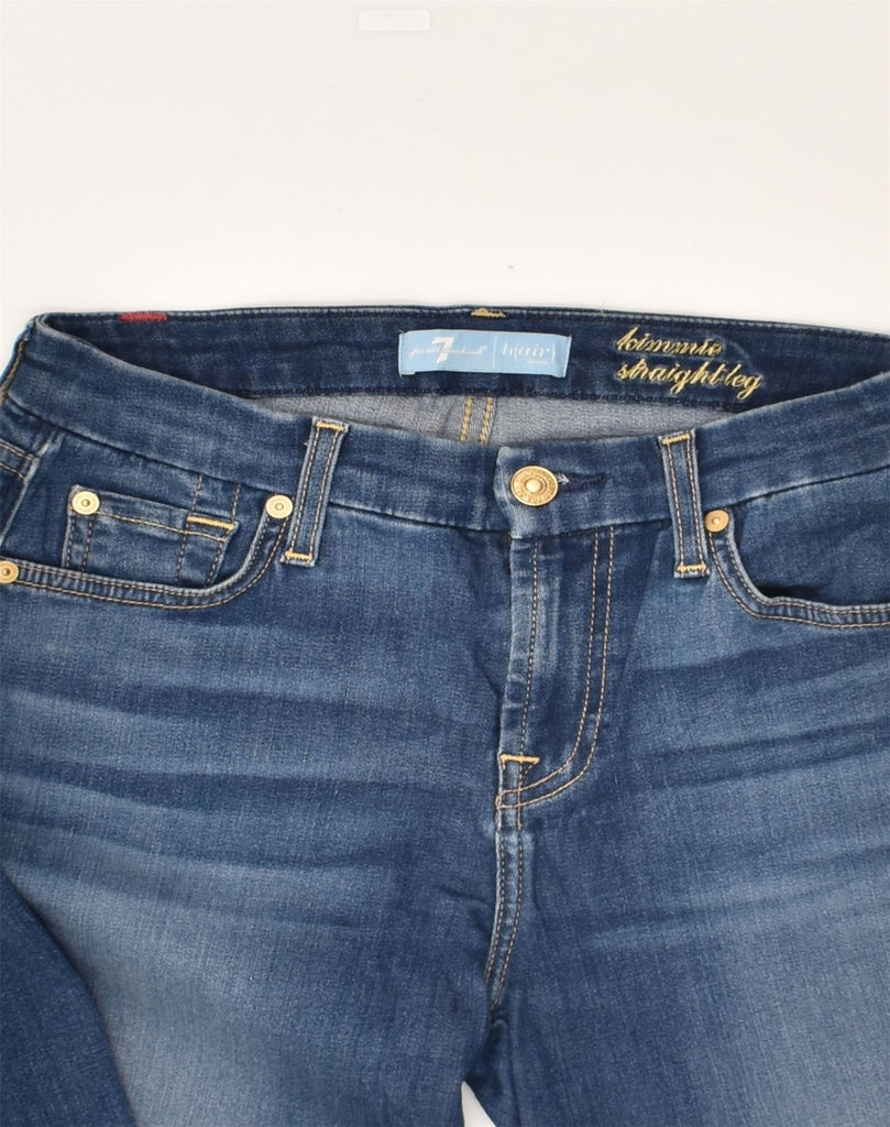 7 FOR ALL MANKIND Womens Straight Jeans W26 L27 Blue Cotton | Vintage 7 For All Mankind | Thrift | Second-Hand 7 For All Mankind | Used Clothing | Messina Hembry 