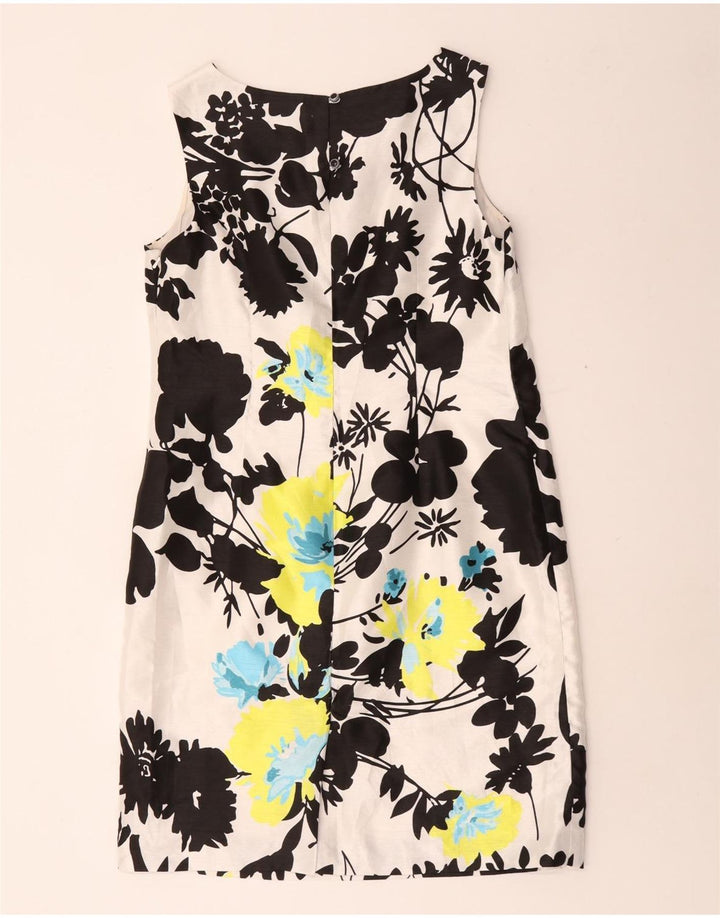 Monsoon Womens Sleeveless Sheath Dress UK 14 Medium Multicoloured Floral