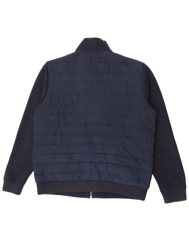 Marks & Spencer Mens Padded Jacket UK 42 XL Navy Blue Polyester