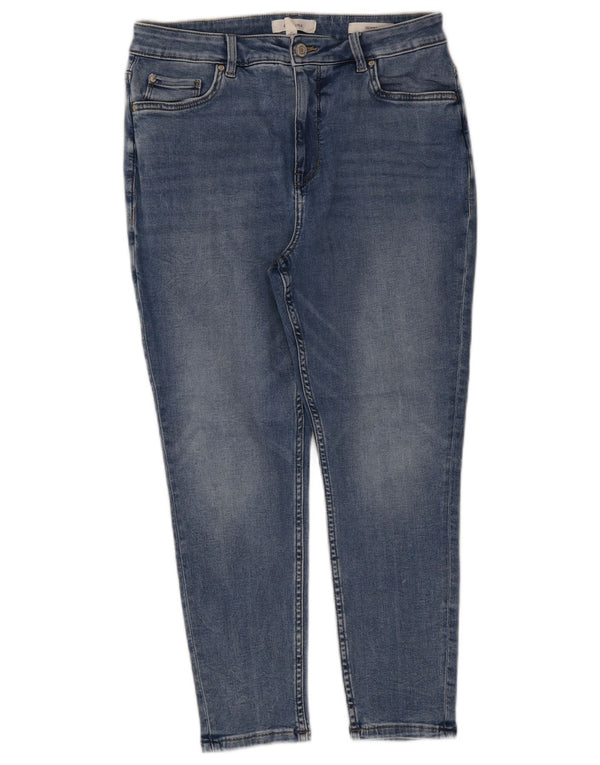Marks & Spencer Womens Per Una Crop Skinny Jeans UK 14 Large W30 L24 Blue