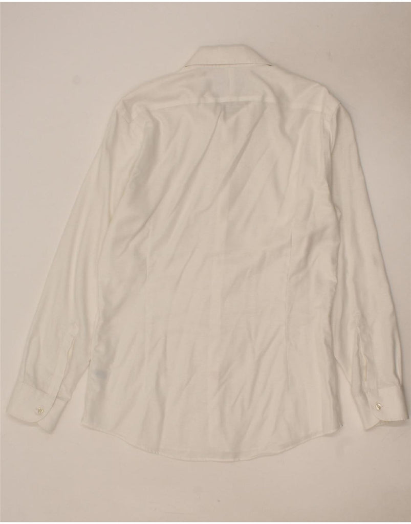 CHARLES TYRWHITT Mens Extra Slim Fit Shirt Size 39 15 1/2 Medium White Vintage Charles Tyrwhitt and Second-Hand Charles Tyrwhitt from Messina Hembry 