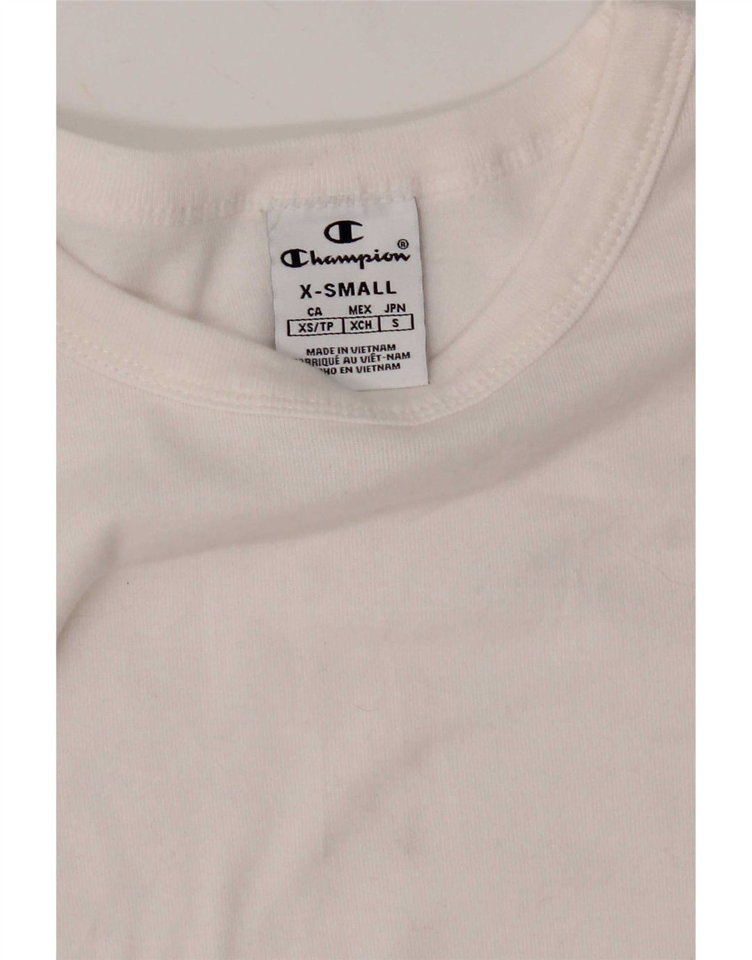 Champion Womens Top Long Sleeve UK 6 XS White