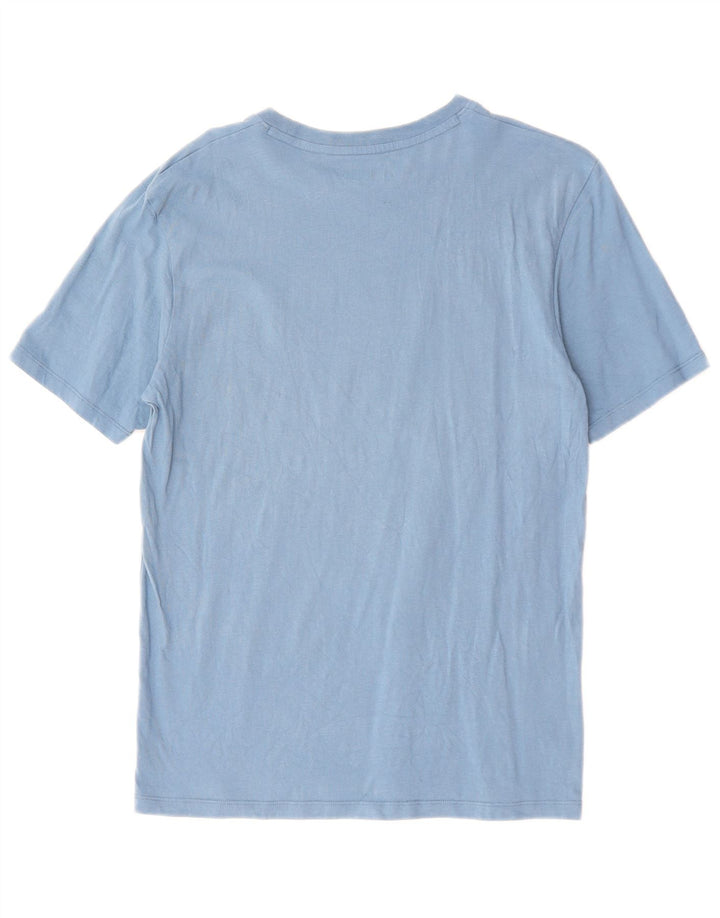 TIMBERLAND Mens Regular Fit Graphic T-Shirt Top Medium Blue Cotton