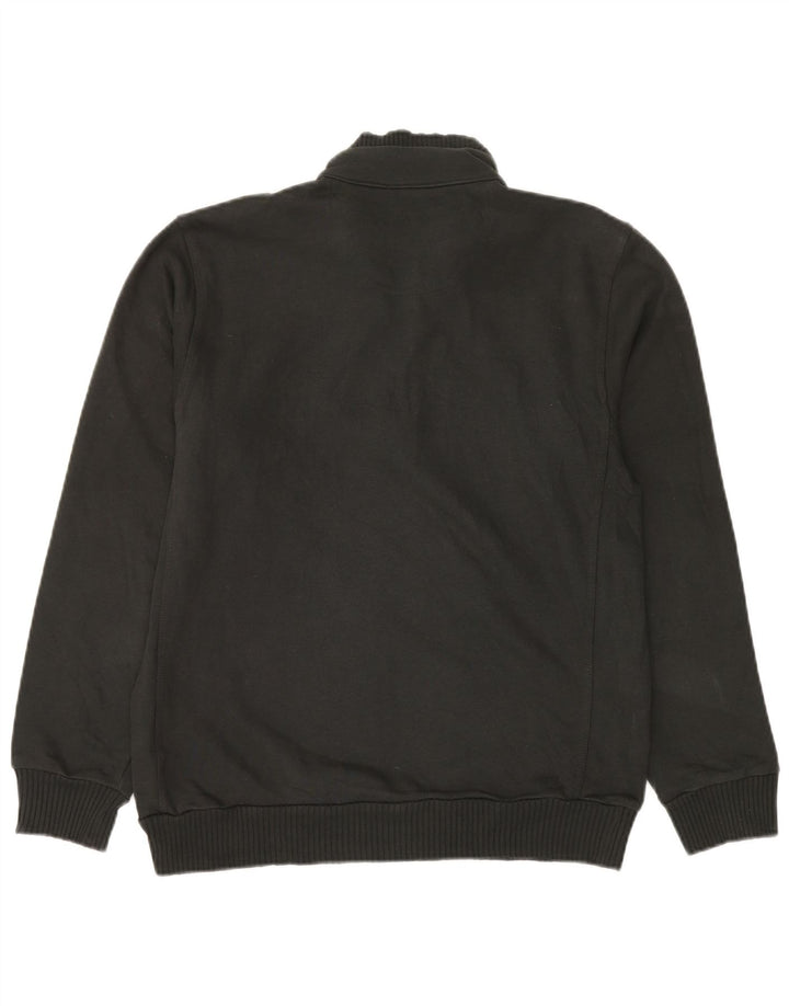 Champion Mens Classics Zip Neck Sweatshirt Jumper Medium Black Cotton