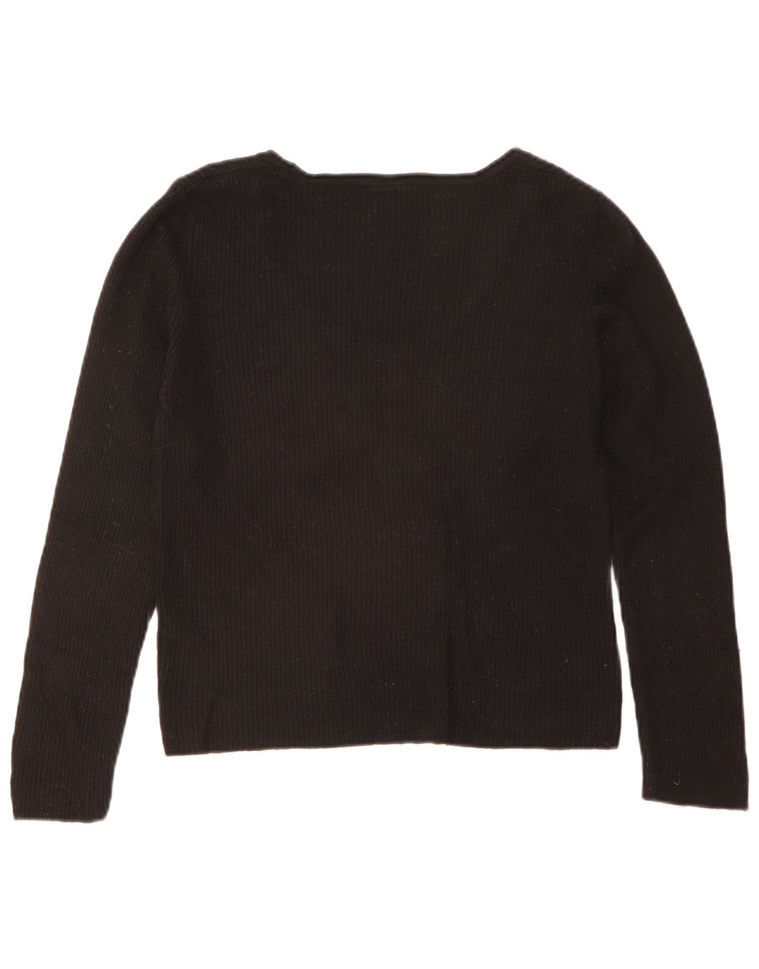 Zara Womens Top Long Sleeve UK 18 XL Black Viscose