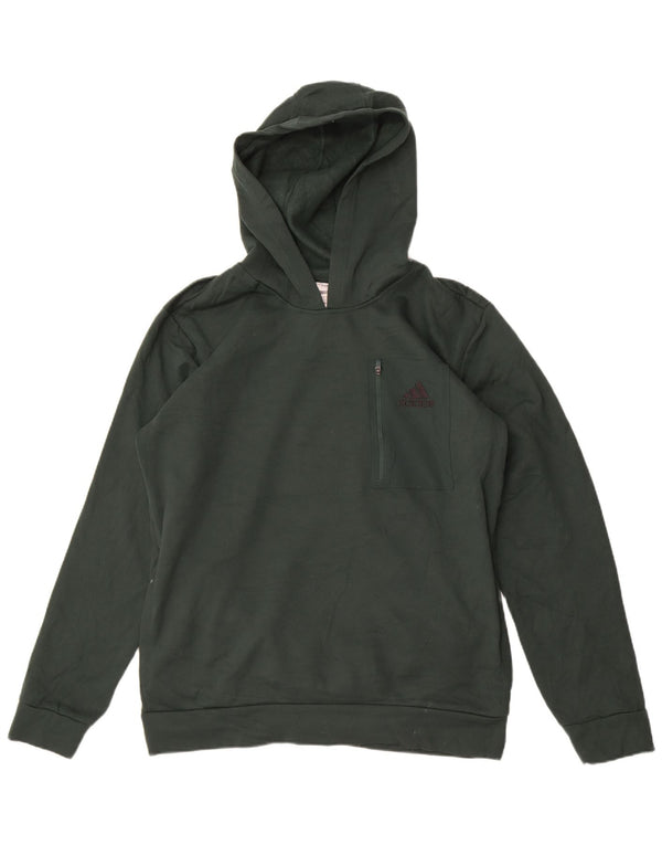 Adidas Mens Hoodie Jumper Large Green