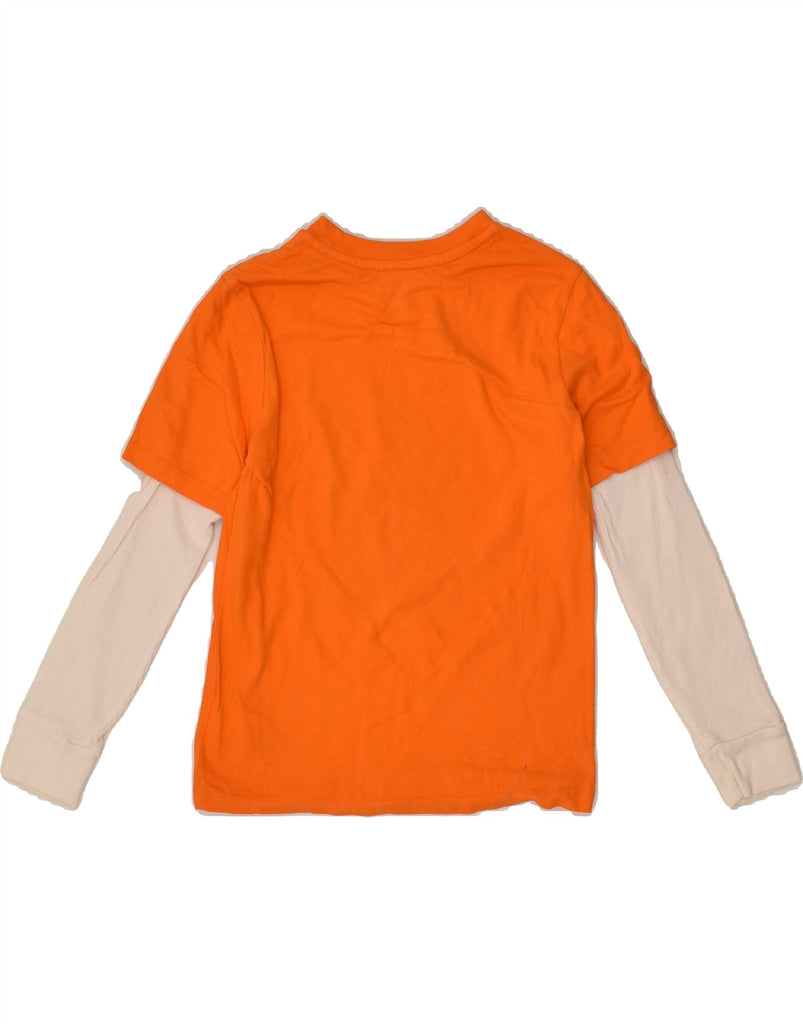 GAP Boys Graphic Top Long Sleeve 6-7 Years Small  Orange Colourblock | Vintage Gap | Thrift | Second-Hand Gap | Used Clothing | Messina Hembry 