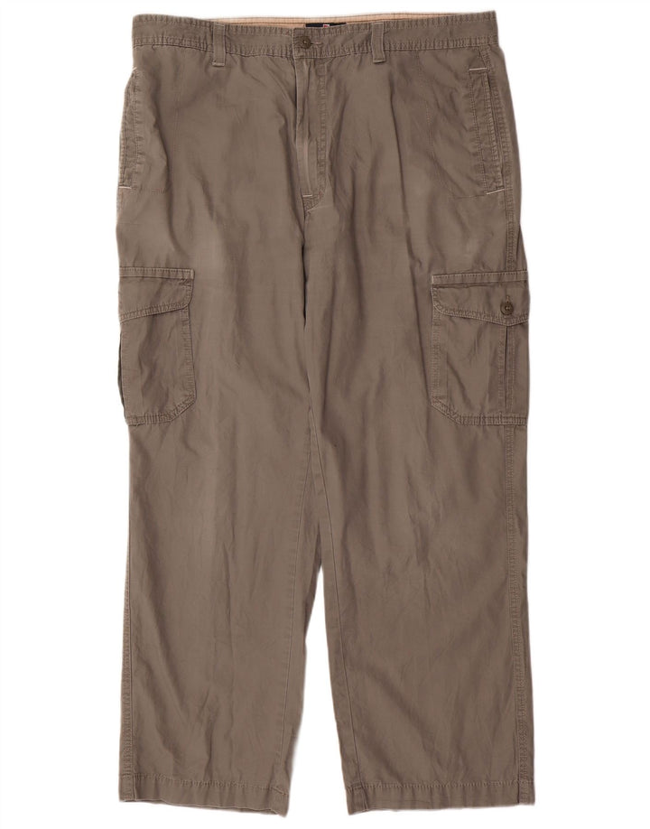 Marks & Spencer Mens Blue Harbour Straight Cargo Trousers W38 L31 Grey