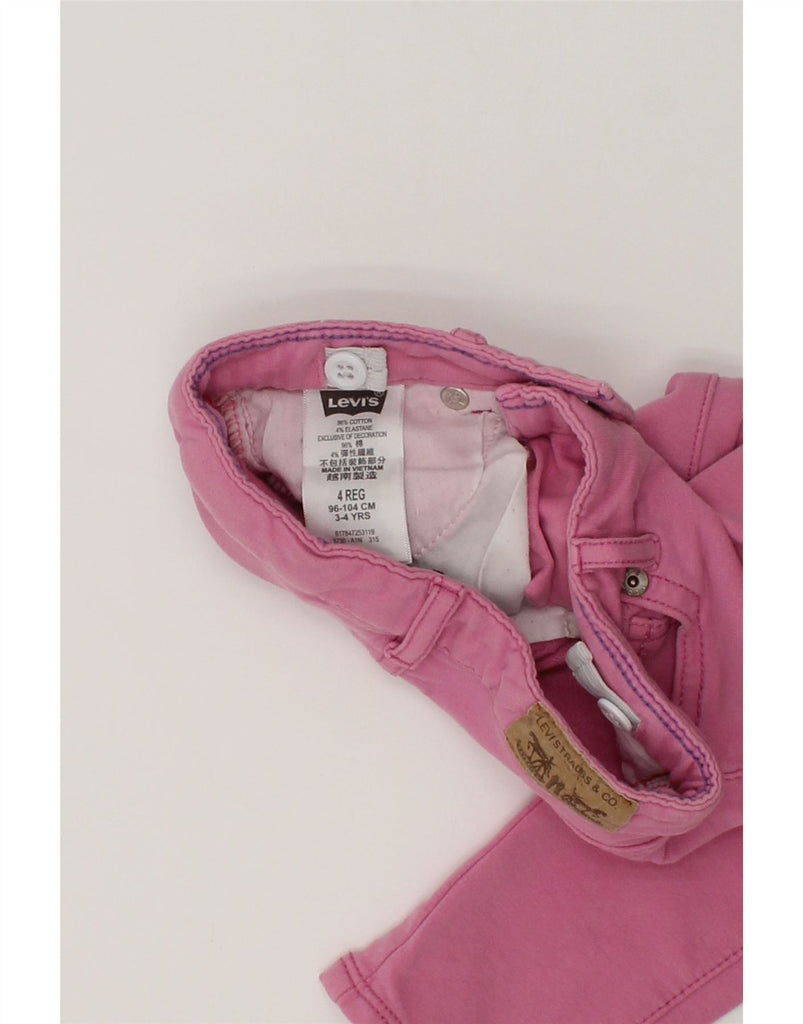 LEVI'S Girls Skinny Casual Trousers 3-4 Years W20 L17 Pink Cotton | Vintage Levi's | Thrift | Second-Hand Levi's | Used Clothing | Messina Hembry 