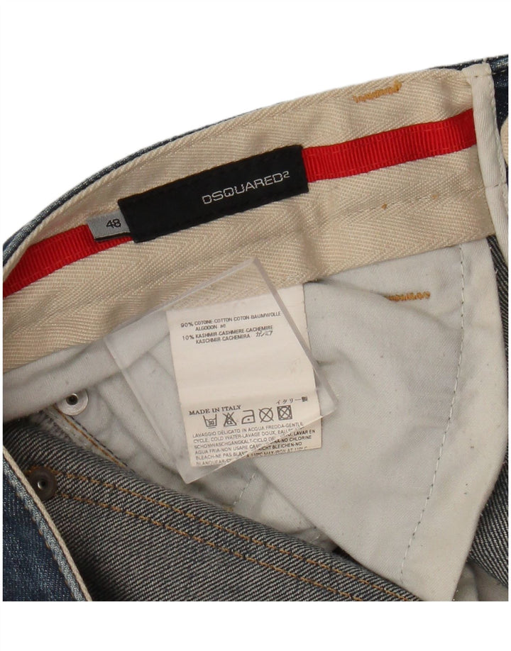 Dsquared2 Mens Straight Jeans IT 48 Medium W34 L29 Blue Cotton