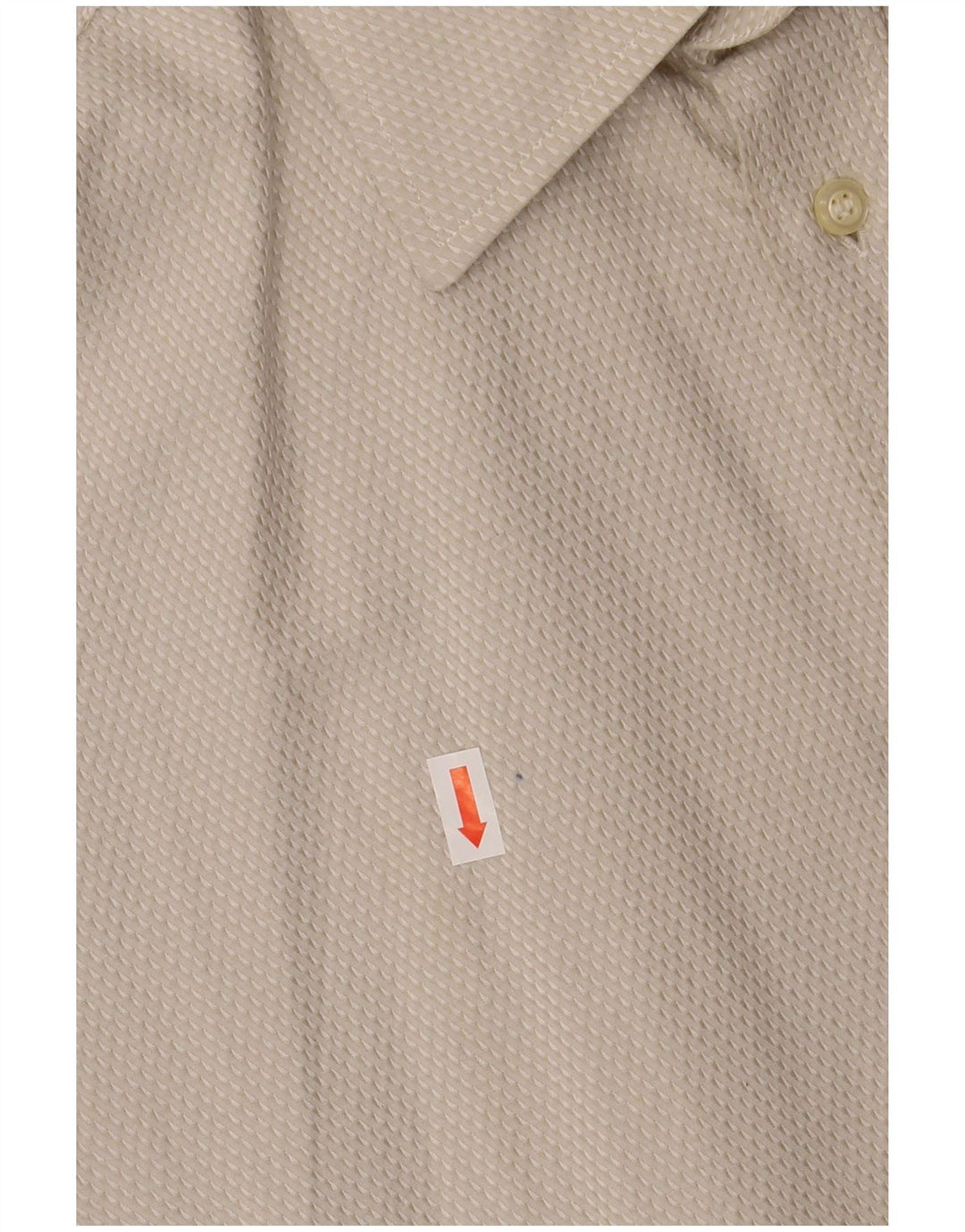 ROCCOBAROCCO Mens Shirt Size 41 16 Large Beige Cotton