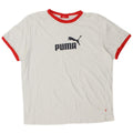 PUMA Mens Graphic T-Shirt Top Large White