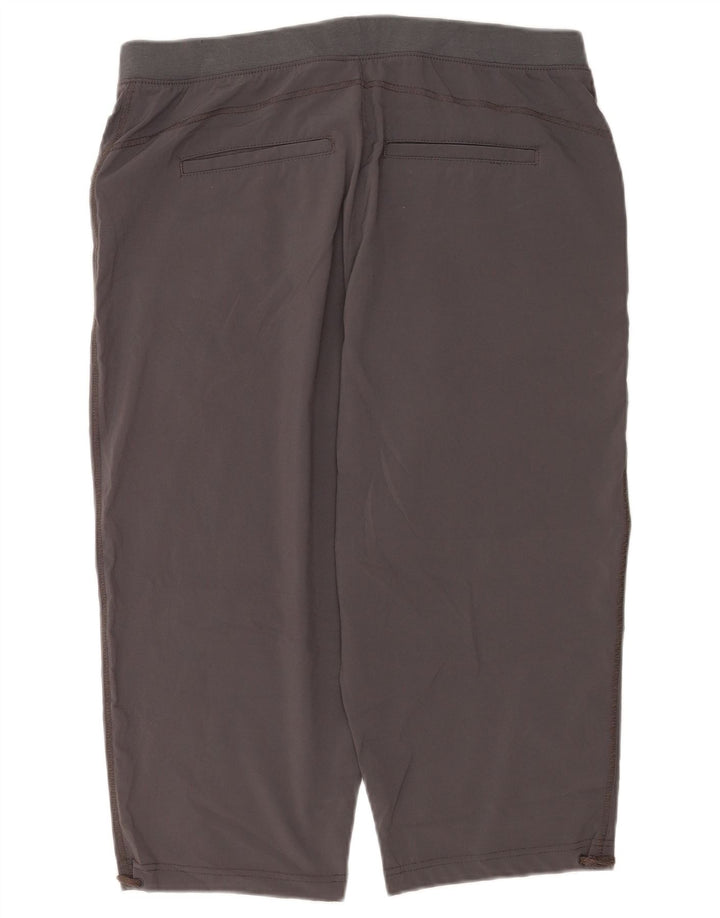 Lee Womens Capri Trousers US 14 XL W34 Grey Polyester