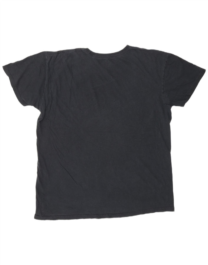 QUIKSILVER Mens Regular Fit Graphic T-Shirt Top Large Black