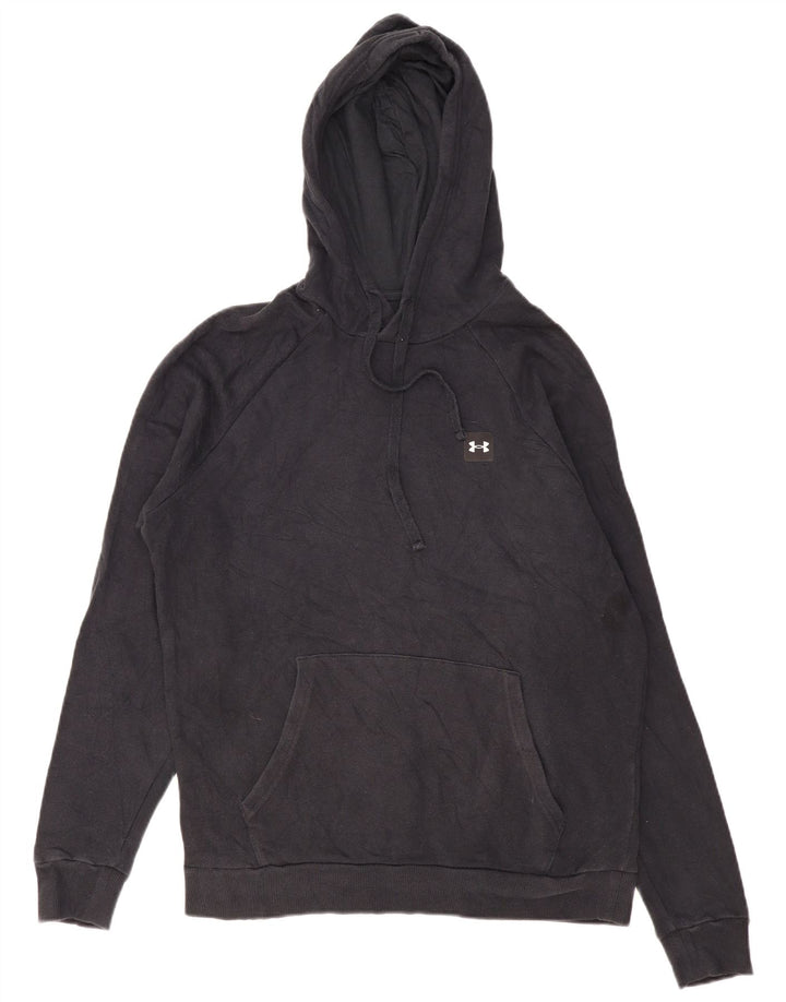 Under Armour Mens Hoodie Jumper Medium Black Cotton