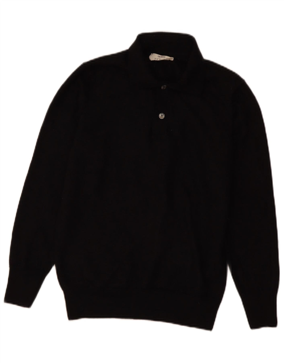 Zara Womens Polo Neck Jumper Sweater UK 12 Medium Black Wool