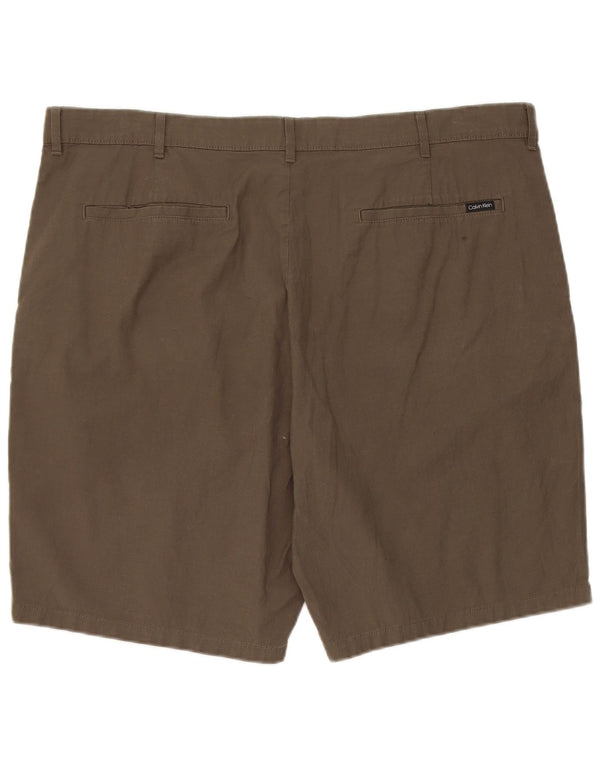 Calvin Klein Mens Chino Shorts W40 XL Khaki